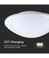 40W LED designer loftslampe med fjernbetjening - 4000lm, dæmpbar, CCT, phantom cover, Ø50cm