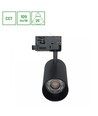 Andromeda Prime skinnespot 16W - 3-faset skinne CCT 230V 25° IP20 DI. 63x134x184mm sort Spectrum