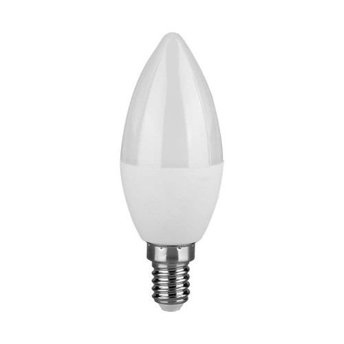 V-TAC stearinlyspære 6,5W E14 - 3000K, plast