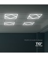 Hexagon Diamant 60x60 LED Panel, 60W - 100lm/W, Hvid kant