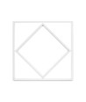 Hexagon Diamant 60x60 LED Panel, 60W - 100lm/W, Hvid kant