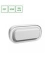 10W Pastilo CCT LED væg/loftlampe - 120lm/W, IP54, IK10, Oval, hvid, 3-CCT switchable
