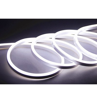 9W pr. meter Kold hvid 8x16 CLIP-ON Neon Flex LED - 230V, IP67