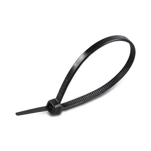 100x Kabelbindere / Kabelstrips - 3,5 x 200 mm, Sort, 100 stk.