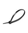 100x Kabelbindere / Kabelstrips - 3,5 x 200 mm, Sort, 100 stk.