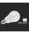 V-Tac 10,5W E27 LED pærer - A60, plast, 230V