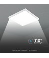 36W LED Panel - 2i1 Bagbelyst, 595x595mm, 4000K, 120lm/W