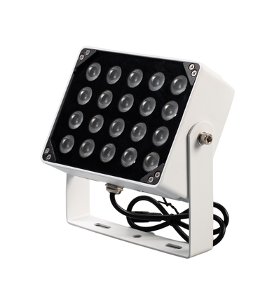 Infrarød projektør til overvågning / kamera - 850nm, IR natbelysning, LED projektør, 20W, IP65, 230V