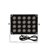Infrarød projektør til overvågning / kamera - 850nm, IR natbelysning, LED projektør, 20W, IP65, 230V