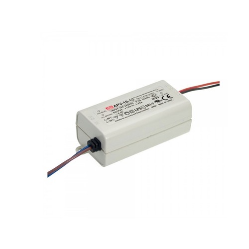 APV-16-12 Strømforsyning 16W - 12V, 1,25A, MeanWell