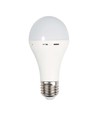 A70 Nødplastlampe 9W E27 - Med Batteri 3 Timer 4000K