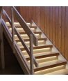 Trappe LED COB stripsæt - Op til 16 trin, 11W per trin, 24V, IP20, med sensor + effekter