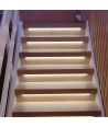 Trappe LED COB stripsæt - Op til 16 trin, 11W per trin, 24V, IP20, med sensor + effekter