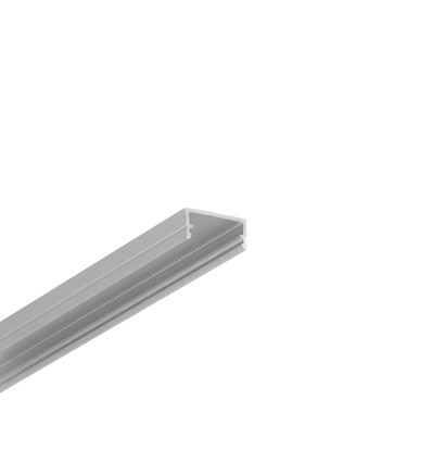 2m aluprofil BEGTON12 J/S - Anodiseret, påbygning, LED skinne