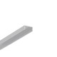 2m aluprofil BEGTON12 J/S - Ubehandlet aluminium, påbygning, LED skinne