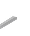 2m aluprofil BEGTON12 J/S - Ubehandlet aluminium, påbygning, LED skinne