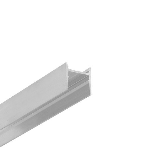 2m aluprofil COZY12 C/U1 - Ubehandlet aluminium, påbygning, LED skinne