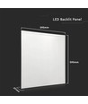 V-Tac LED Panel 60x60 - 36W, flicker free, 120 lm/W, hvid kant
