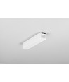 2m aluprofil LEVEL12 C/U1 - Hvid lakeret, påbygning, LED skinne