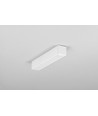 2m aluprofil LEVEL12 C/U1 - Hvid lakeret, påbygning, LED skinne