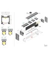 2m aluprofil LINEA20 EE7F/TY - Sort anodiseret, påbygning, LED skinne