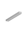 1m aluprofil SLIM8 AC2/Z - Anodiseret, påbygning, LED skinne
