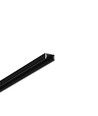 1m aluprofil SLIM8 AC2/Z - Sort anodiseret, påbygning, LED skinne
