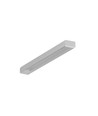 2m aluprofil SLIM8 AC2/Z - Ubehandlet aluminium, påbygning, LED skinne