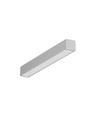 2m aluprofil SMART10 AC2/Z - Anodiseret, påbygning, LED skinne