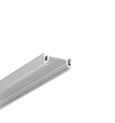 1m aluprofil SURFACE14 EE7F/TY - Anodiseret, påbygning, LED skinne