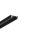 2m aluprofil SURFACE14 EE7F/TY - Sort anodiseret, påbygning, LED skinne
