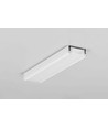 2m aluprofil SURFACE14 EE7F/TY - Hvid lakeret, påbygning, LED skinne