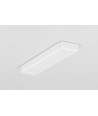 2m aluprofil SURFACE14 EE7F/TY - Hvid lakeret, påbygning, LED skinne