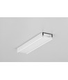 2m aluprofil SURFACE14.V2 EE7F/Y - Hvid lakeret, påbygning, LED skinne