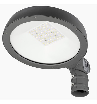 40W LED gadelampe m. justerbar beslag - Ø60mm, IP65, IK08, 120lm/w