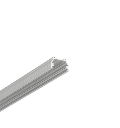 1m aluprofil UNI12 BCD/U - Anodiseret, påbygning, LED skinne