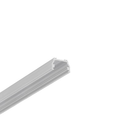 1m aluprofil UNI12 BCD/U - Ubehandlet aluminium, påbygning, LED skinne