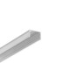 2m aluprofil UNI14 BC3/Y - Ubehandlet aluminium, påbygning, LED skinne