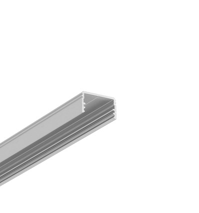 2m aluprofil UNI14 BC3/Y - Anodiseret, påbygning, LED skinne