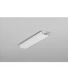 2m aluprofil UNI14 BC3/Y - Hvid lakeret, påbygning, LED skinne