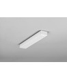 2m aluprofil UNI14 BC3/Y - Hvid lakeret, påbygning, LED skinne