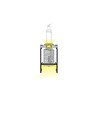 2m aluprofil COMBO30-01 ACDE-9 - Sort anodiseret, påbygning, LED skinne