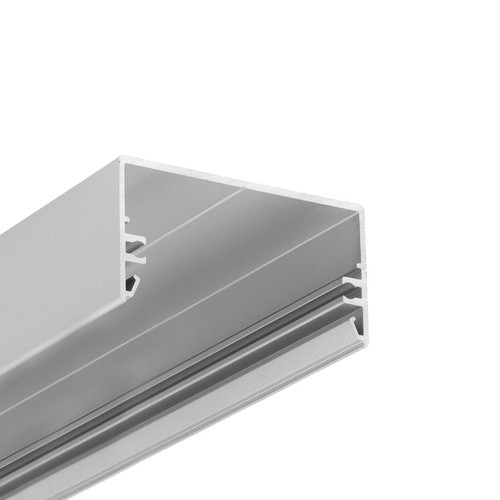 2m aluprofil LOWI C10 - Anodiseret, påbygning, LED skinne