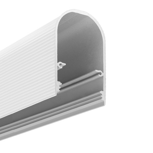 1m aluprofil NAMI23 CD-9 - Hvid lakeret, påbygning, LED skinne