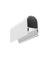 1m aluprofil NAMI23 CD-9 - Hvid lakeret, påbygning, LED skinne