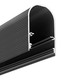 1m aluprofil NAMI23 CD-9 - Gråsort lakeret, påbygning, LED skinne