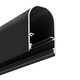 2m aluprofil NAMI23 CD-9 - Sort anodiseret, påbygning, LED skinne