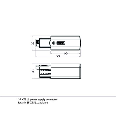 2m aluprofil PHIL.V2 C10/Q9 - Hvid lakeret, påbygning, LED skinne