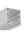 2m aluprofil PHIL53 C10 - Ubehandlet aluminium, påbygning, LED skinne