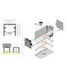 2m aluprofil PHIL53 C10 - Hvid lakeret, påbygning, LED skinne